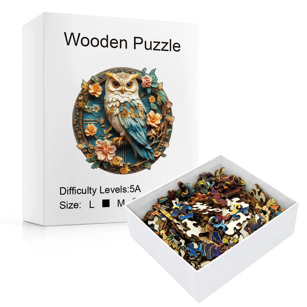 CowLost | product_id-wooden-parrot-flower-jigsaw-puzzle-for-adults-medium-irregular-pieces-unique-animal-shape |2