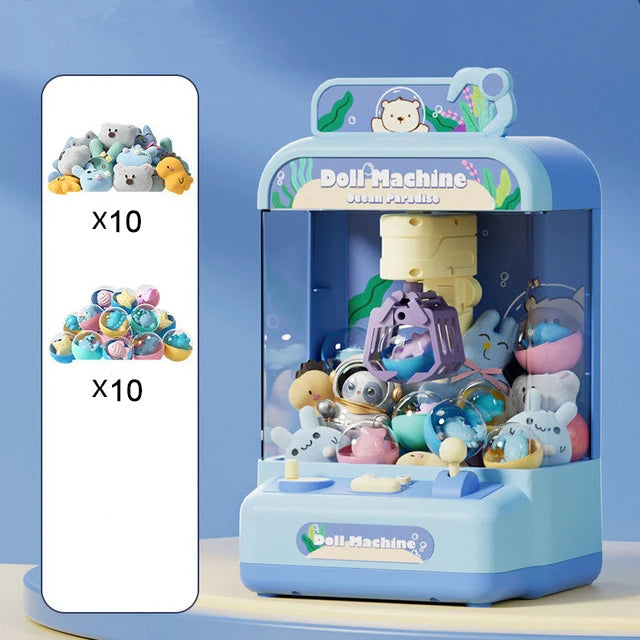 Cartoon Automatic Mini Claw Machine Toy for Kids Play Gift