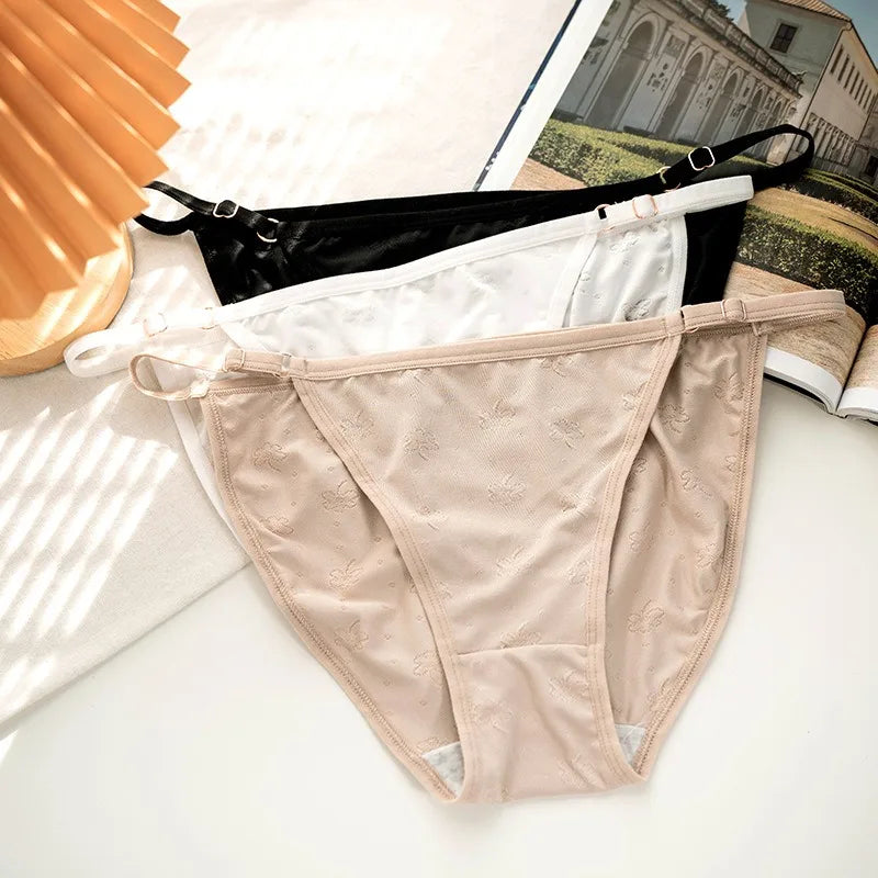 CowLost | product_id-3pcs-women-s-low-rise-ice-silk-brazilian-briefs-s-xl-solid-colors |1