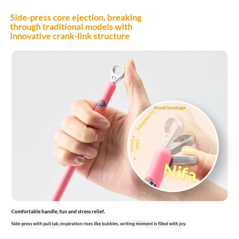 CowLost | product_id-kaco-fanta-0-5mm-black-gel-pen-pop-up-side-click-ergonomic-for-study-gift |5