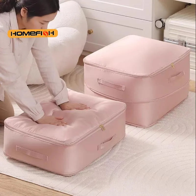 CowLost | product_id-heavy-duty-self-compressing-storage-bag-for-clothes-blankets-quilts-portable-closet-organizer |4