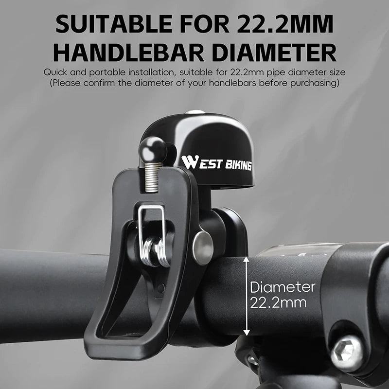 CowLost | west-biking-retro-bicycle-bell-mini-bicycle-handlebar-bell-aluminum-alloy-bike-horn-cycling-alarm-mtb-road |5
