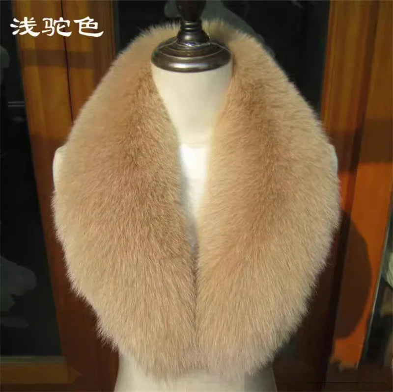 CowLost | natural-color-raccoon-fox-collar-scarf |23