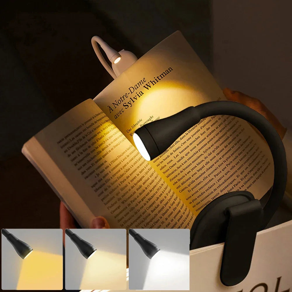 CowLost | product_id-mini-rechargeable-3-color-led-book-light-with-adjustable-clip-and-360-flip-eye-protection |22