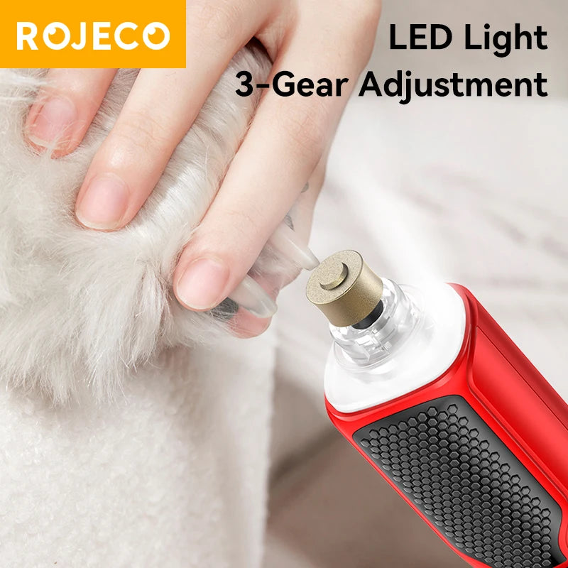 CowLost | pet-beds-rojeco-electric-pet-nail-grinder-with-led-light-and-adjustable-speeds |4