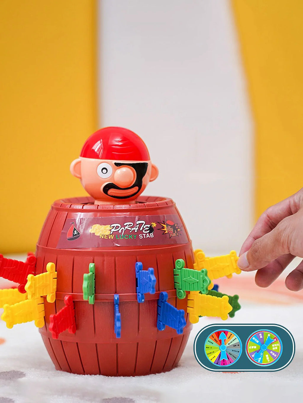 CowLost | product_id-pirate-bucket-interactive-childrens-toy-board-game-prank-sword-insertion-wooden-bucket |9