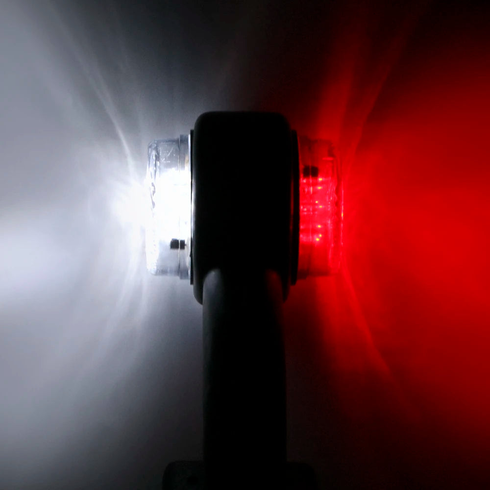 CowLost | truck-lamp-12-24v-led-side-marker-light-indicator-lamp-car-styling-red-white-tail-light-assembly-2pcs-set |7