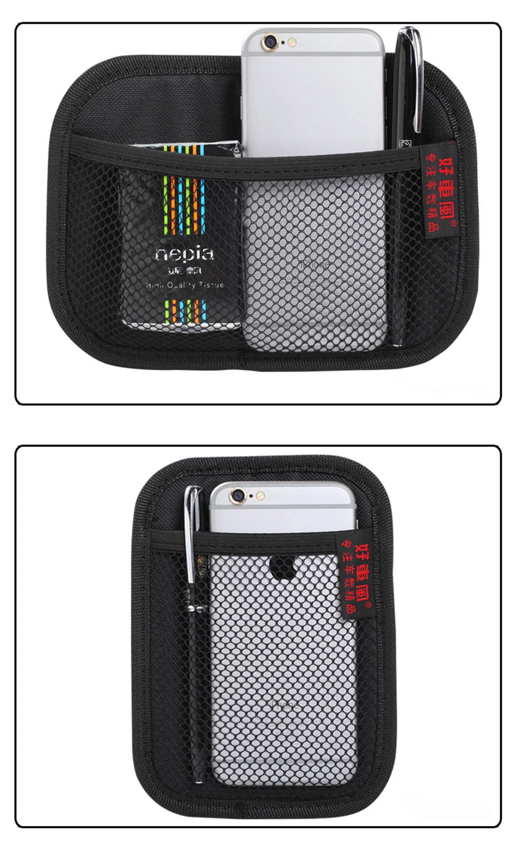 CowLost | product_id-stackable-oxford-cloth-car-mesh-storage-bag-rear-seat-organizer |7