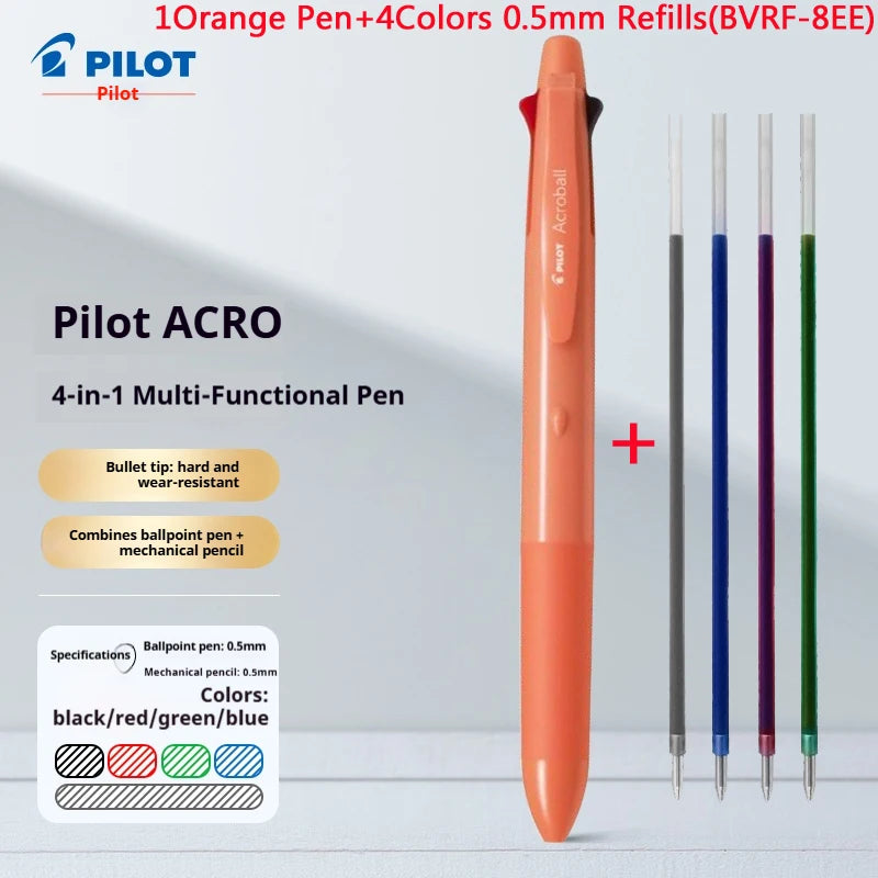 CowLost | product_id-pilot-acroball-4-color-multi-pen-with-0-5-0-7mm-mechanical-pencil-smooth-ink-writing-tool |35