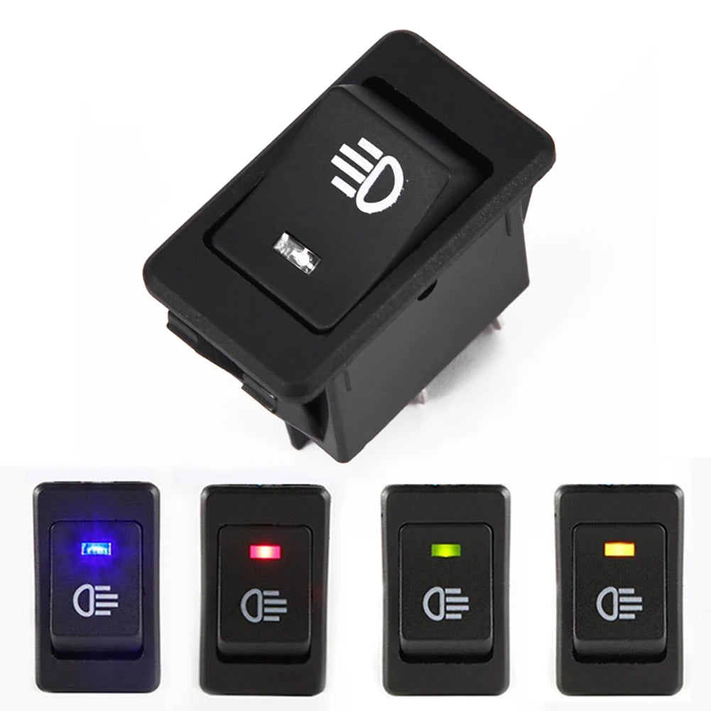 CowLost | 1-4pcs-asw-17d-car-rocker-switch-led-indicator-light-on-off-2position-4pin-rocker-switch-12v-35a-headlight-fog-light-switch |1