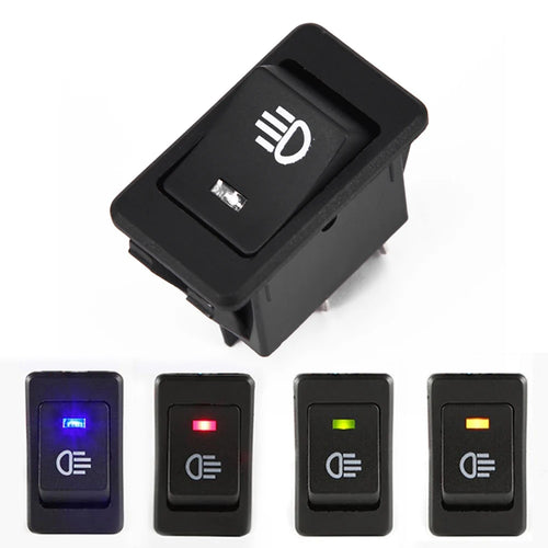 CowLost | 1-4pcs-asw-17d-car-rocker-switch-led-indicator-light-on-off-2position-4pin-rocker-switch-12v-35a-headlight-fog-light-switch |1