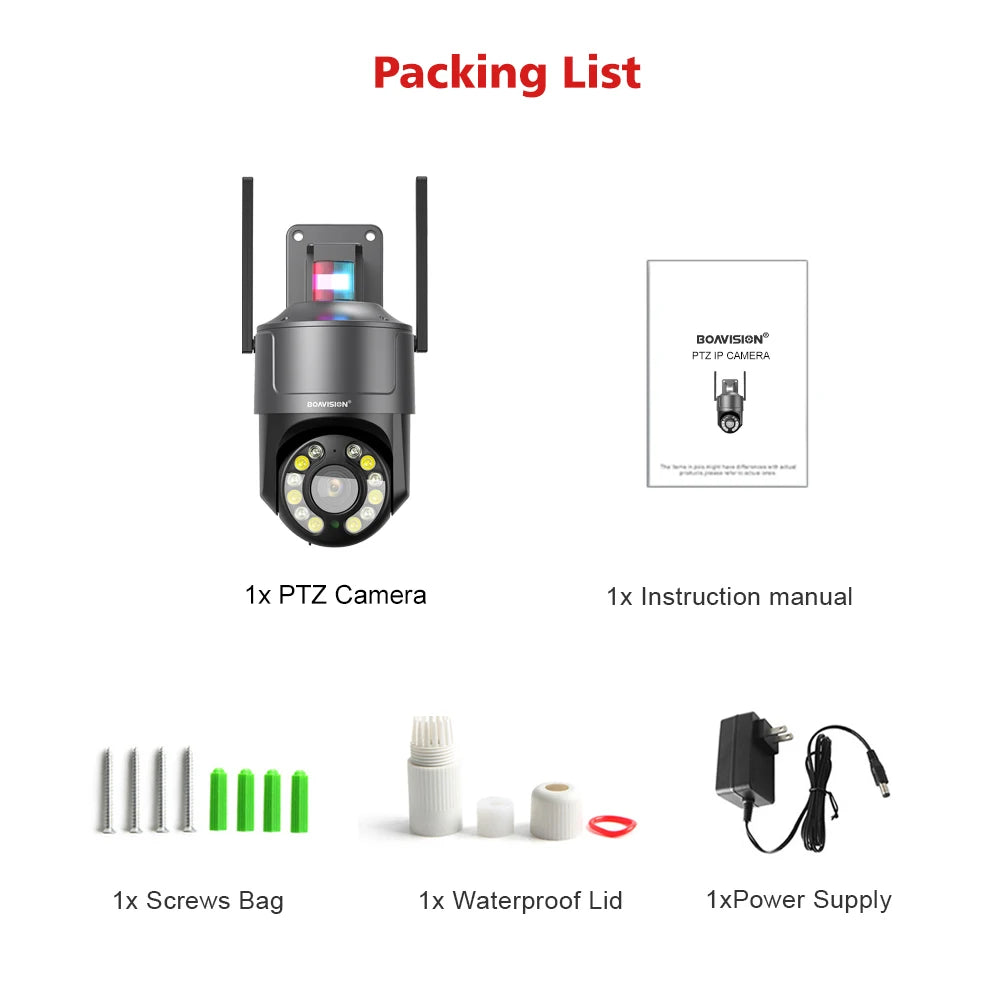 CowLost | 5mp-20x-zoom-outdoor-surveillance-camera-ptz-wifi-4g-poe-red-blue-warning-lights-human-detection-auto-tracking-security-camera |24