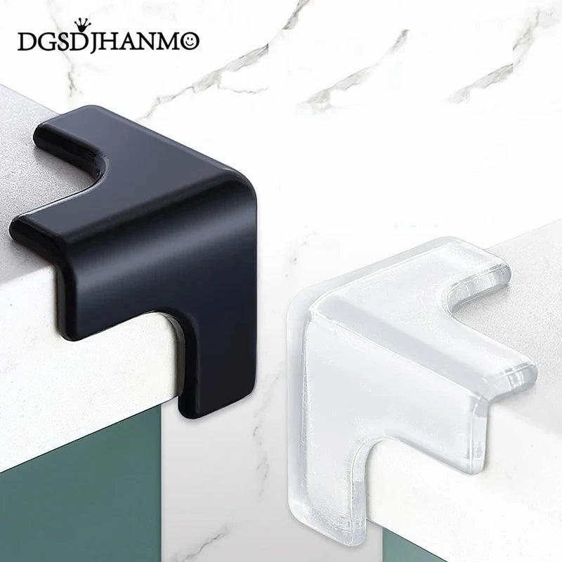 10pcs/lot Rubber Transparent L Shape Baby Safety Silicone Corner Protector