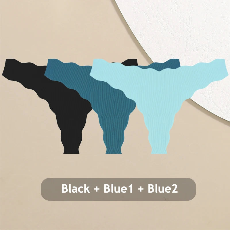 CowLost | activewear-pants-3pcs-women-seamless-ice-silk-ultra-thin-soft-low-rise-panties-set |32