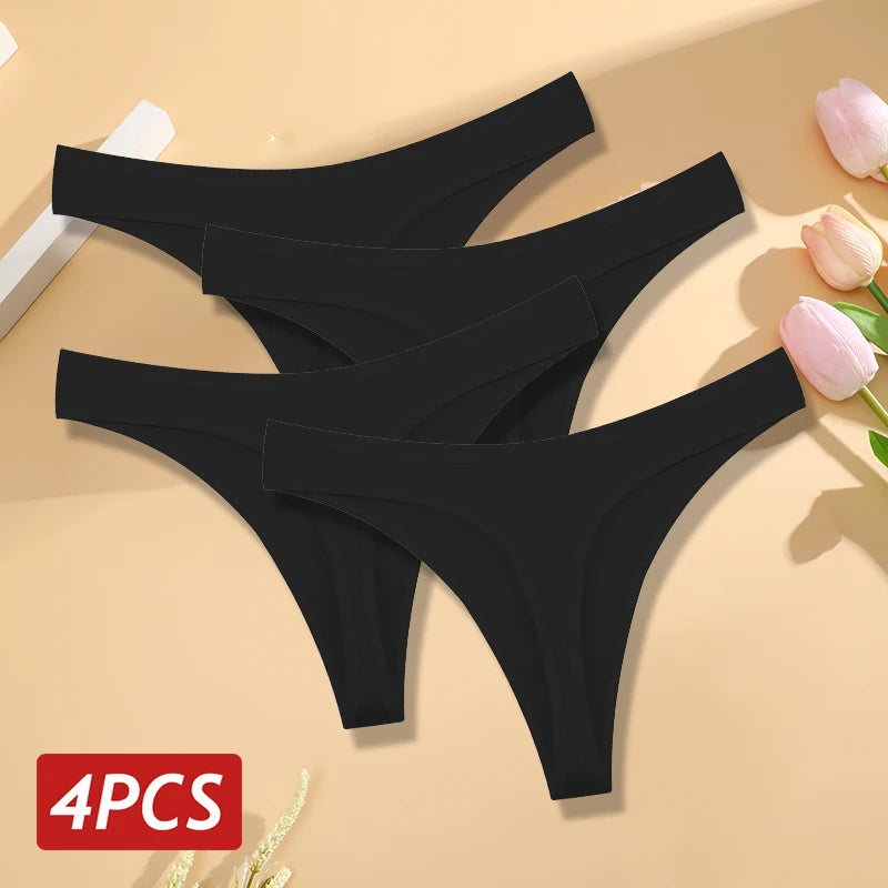 CowLost | activewear-pants-4pcs-seamless-cotton-womens-low-rise-panties-set |25