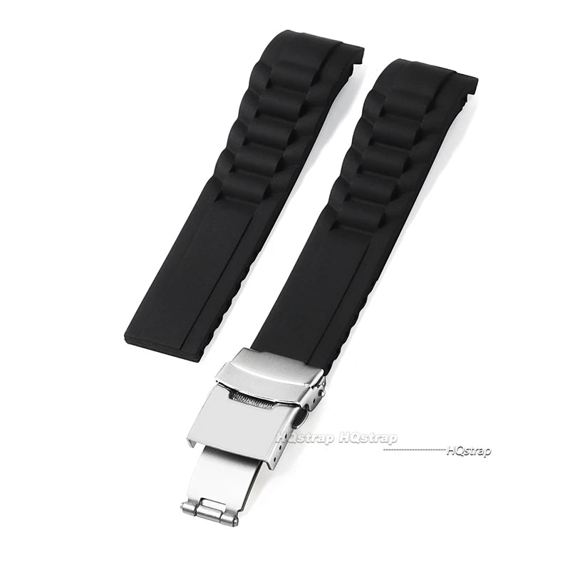 CowLost | product_id-curved-end-silicone-watch-band-20mm-22mm-universal-folding-buckle-replacement-strap |8