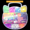 600pcs Colorful Loom Bands Set 12 Colors DIY Bracelet Making Kit Gift for Kids