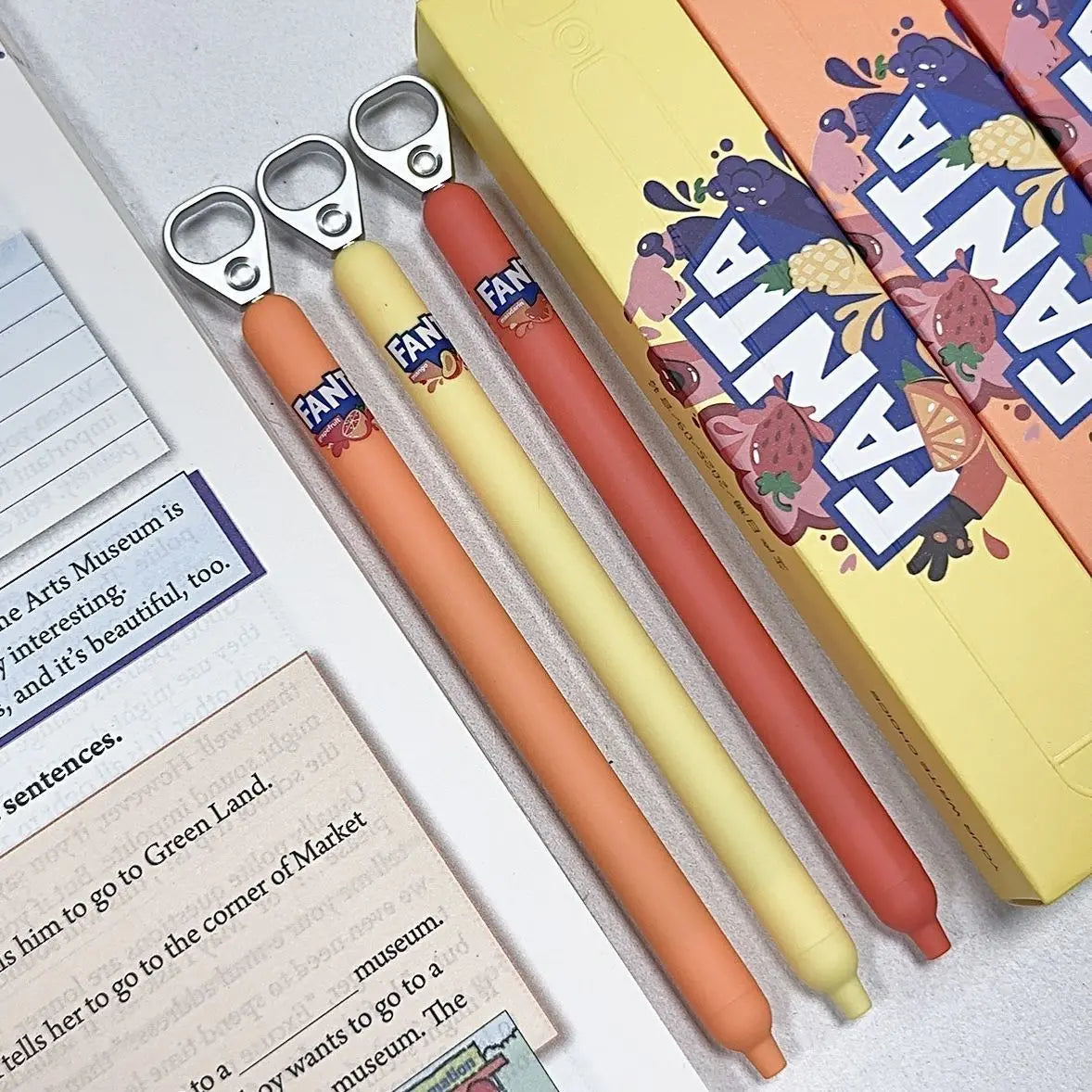 CowLost | product_id-kaco-fanta-collab-sprint-pop-up-0-5mm-black-gel-pen-side-knock-smooth-writing-stationery |6