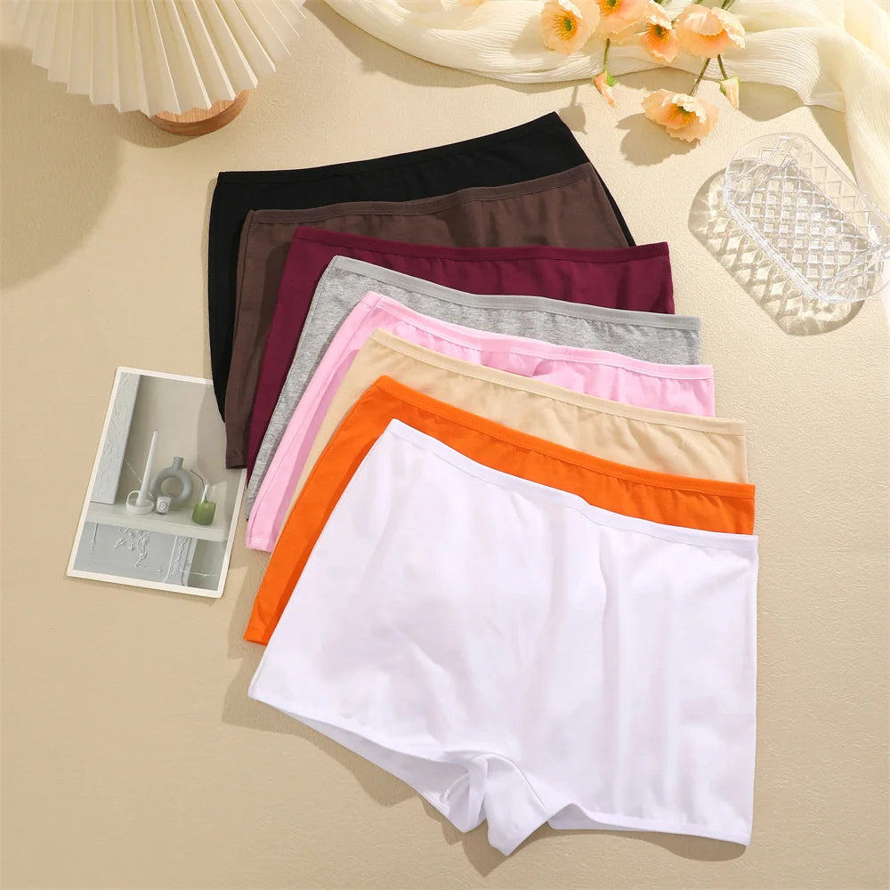 CowLost | activewear-pants-3pcs-women-cotton-low-rise-boyshort-panties-set-sexy-seamless |6