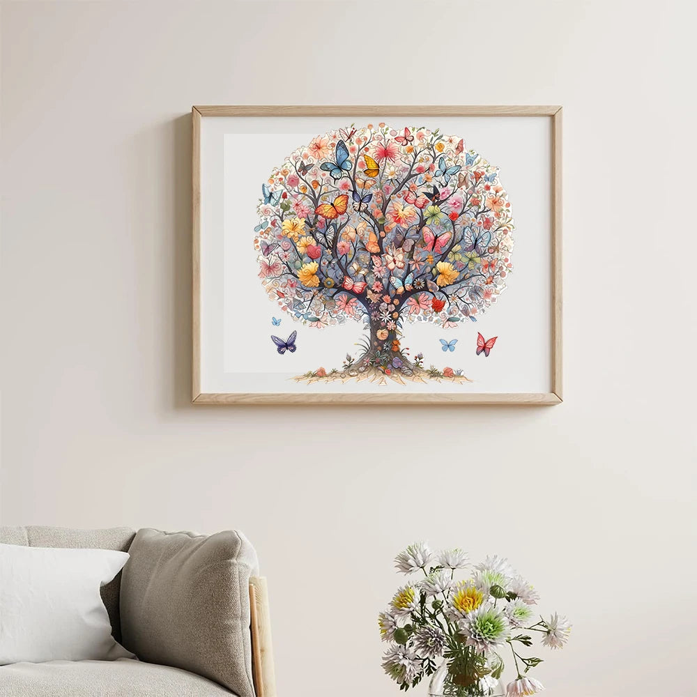 CowLost | product_id-handmade-wooden-tree-of-life-jigsaw-puzzle-irregular-design-christmas-birthday-gift |5