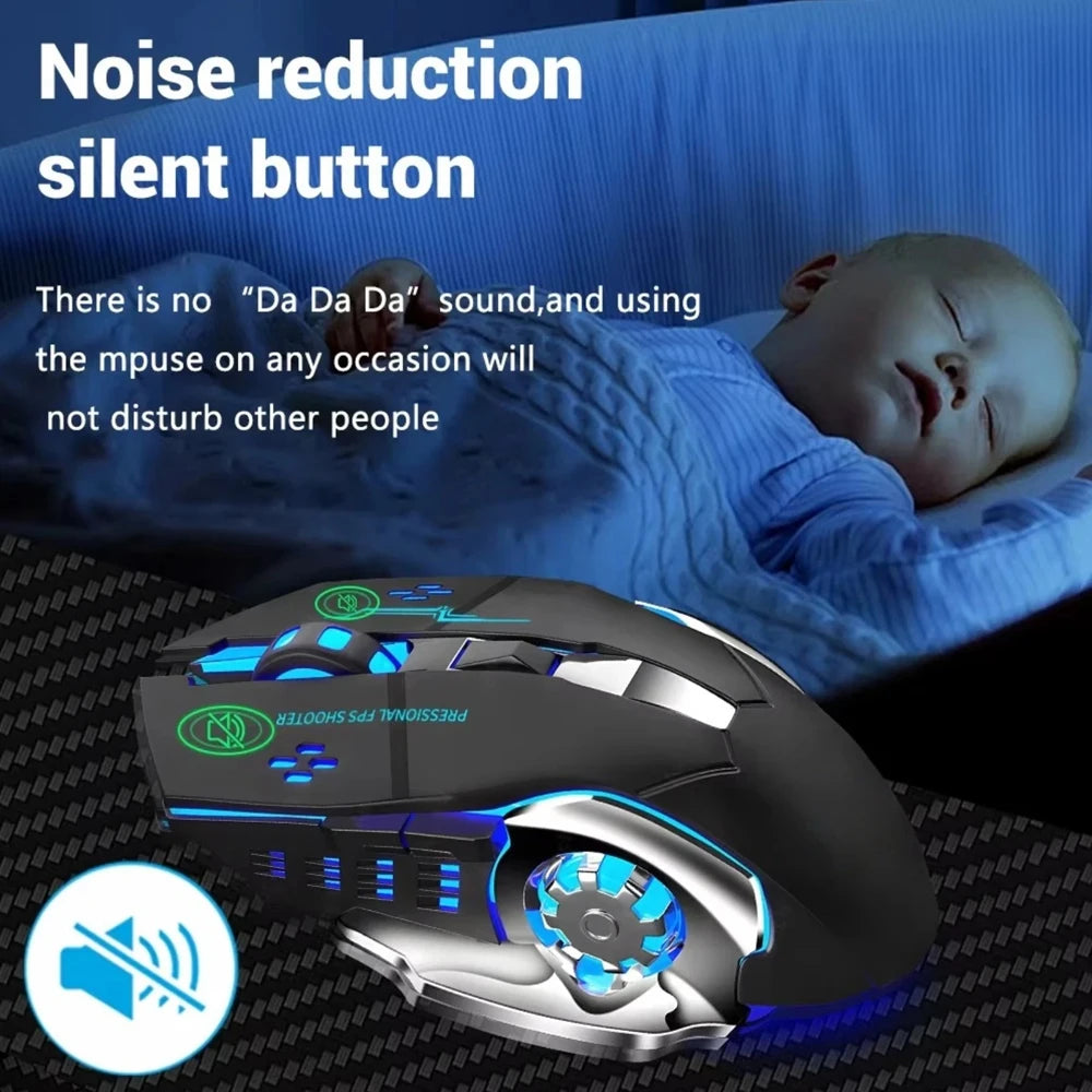 CowLost | bluetooth-wireless-mouse-2-4g-usb-mechanical-backlight-silent-mouse |2