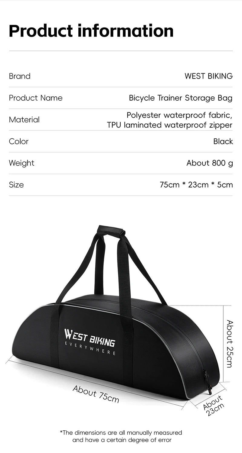 CowLost | uncategorized-west-biking-portable-bicycle-trainer-storage-bag-waterproof |9