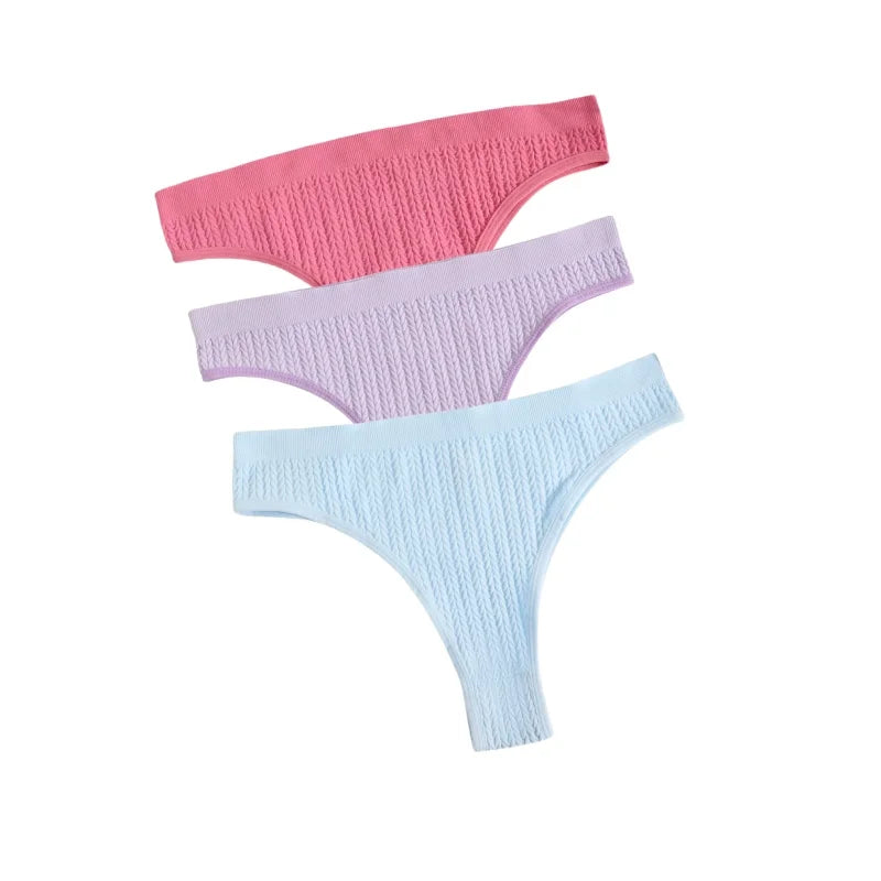 CowLost | product_id-3pcs-seamless-low-waist-women-s-stretch-briefs-solid-color-panties |17