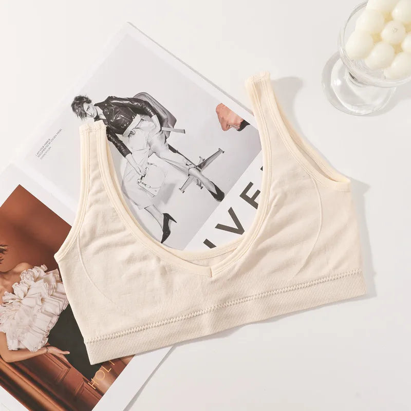 CowLost | product_id-seamless-wire-free-push-up-bra-crop-top-for-women-m-l |11