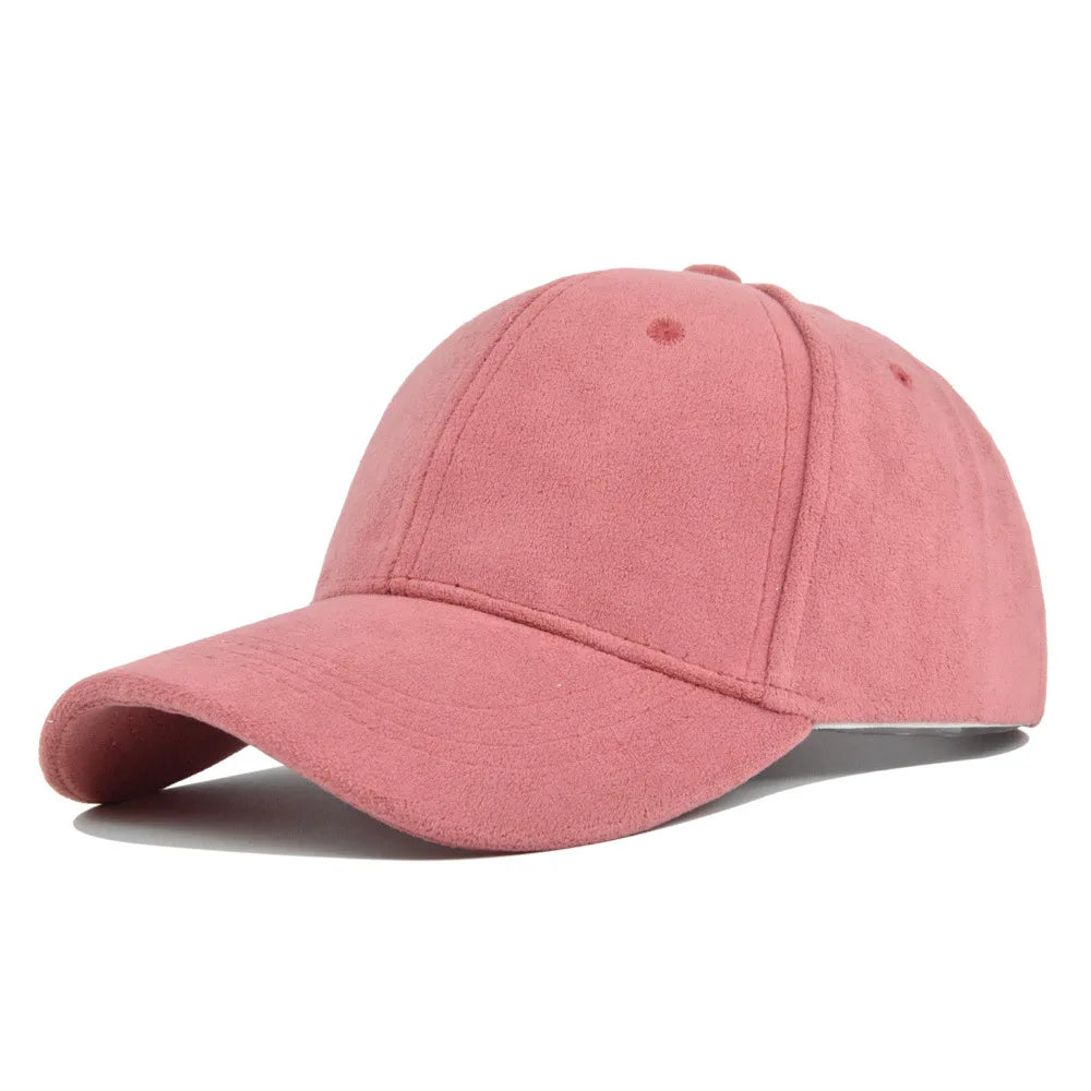 CowLost | solid-suede-retro-baseball-caps-for-men-women |23