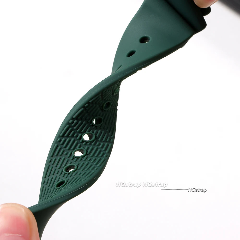 20mm 22mm Silicone Watch Strap for Seiko SKX007 SKX009 Sports Water Resistant Unisex Band