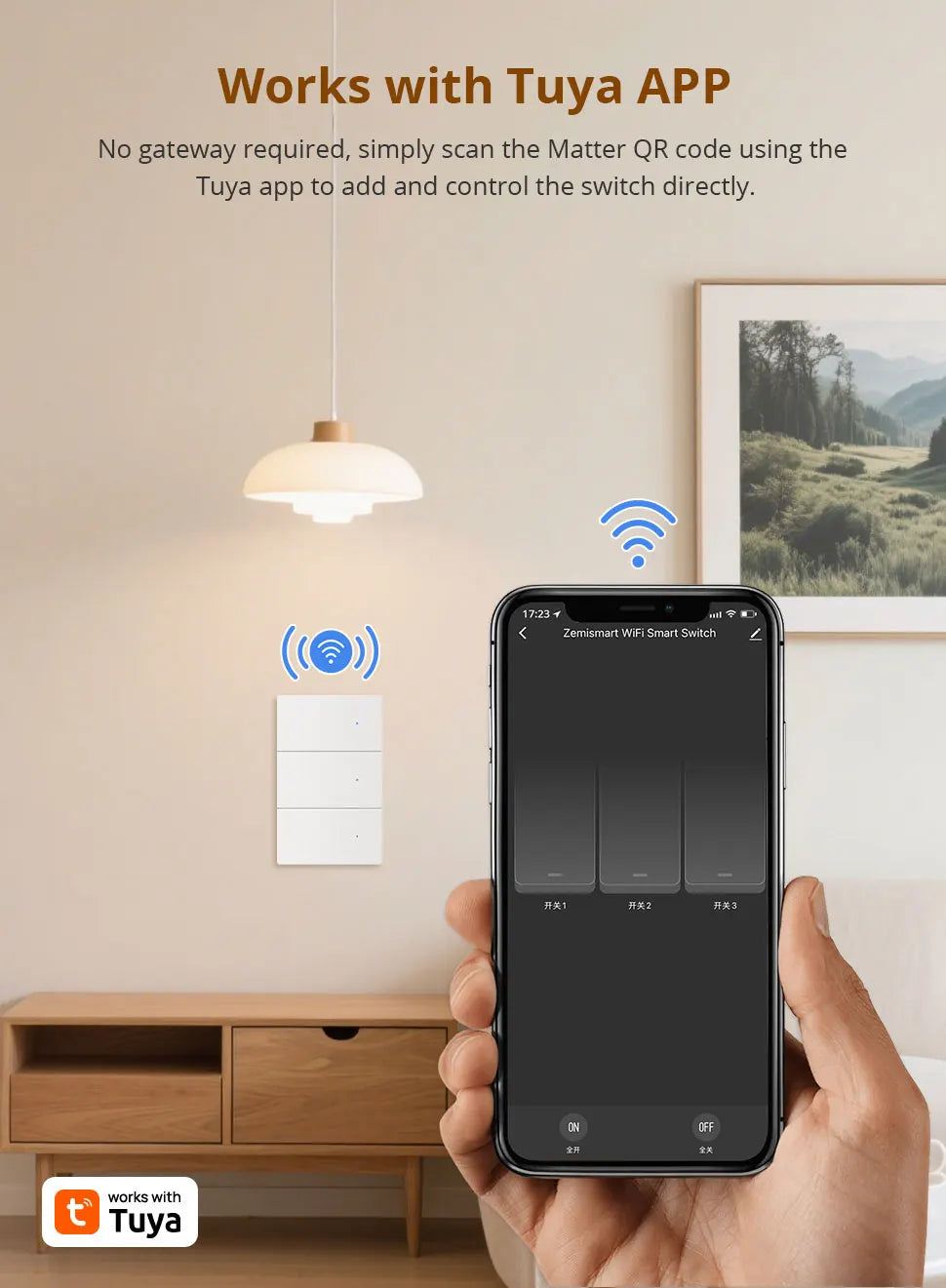 CowLost | zemismart-matter-wifi-smart-wall-light-switch-pc-material |12