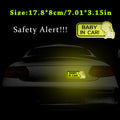 CowLost | 1pc-car-bumper-reflective-safety-strip-stickers-baby-in-car-pattern-car-reflective-sticker-reflective-warning-safety-tape |5