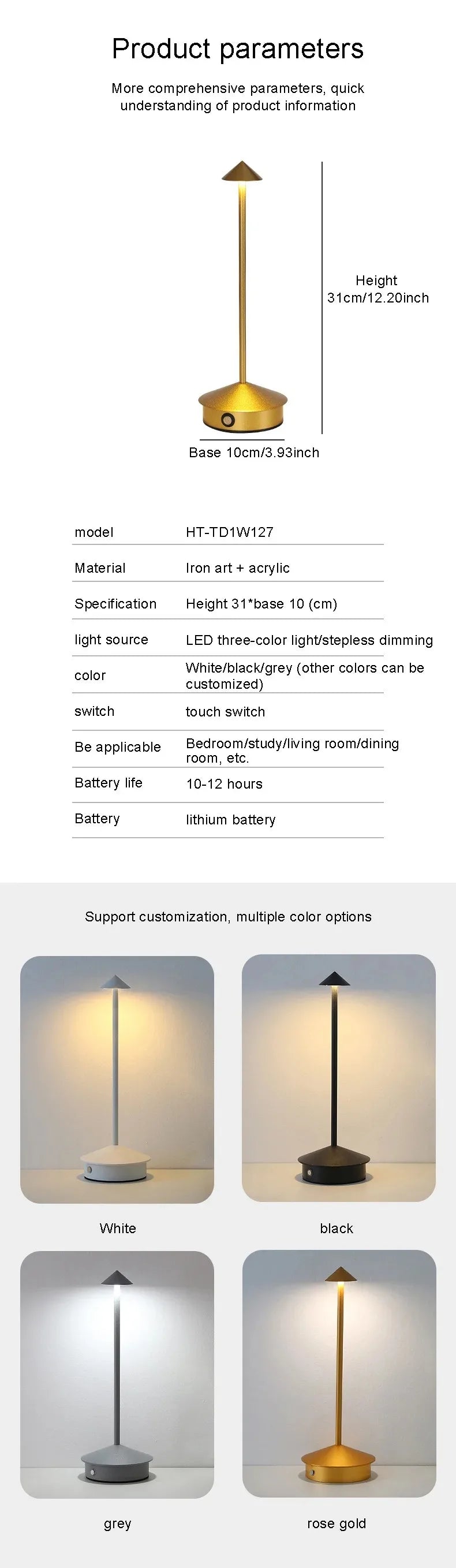 CowLost | product_id-rechargeable-type-c-touch-led-table-lamp-for-dining-hotel-bar-and-desk-use |13