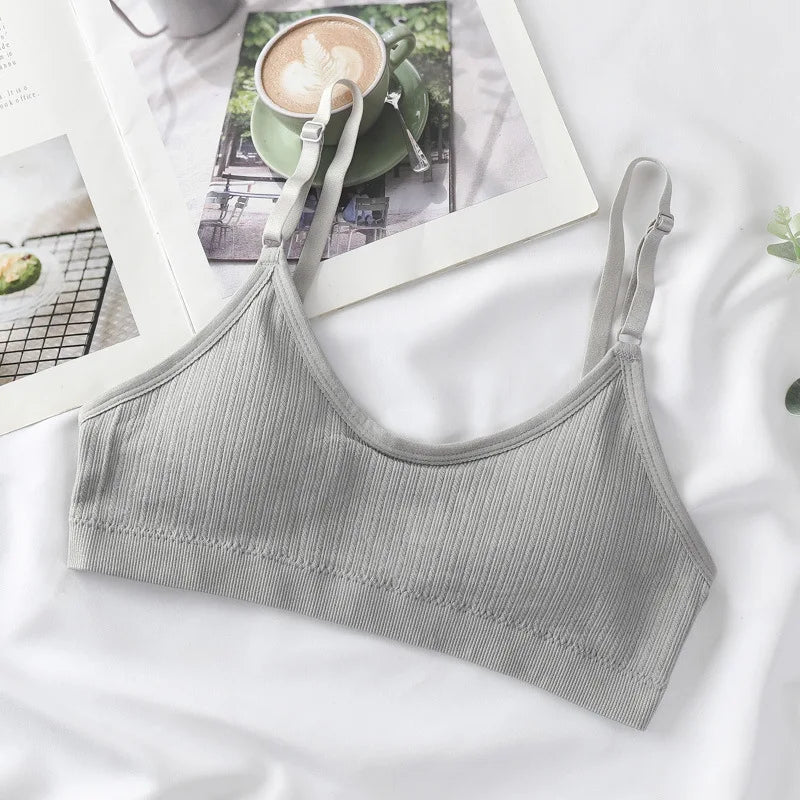 CowLost | product_id-women-seamless-ribbed-push-up-tube-top-bra-with-removable-pads-adjustable-straps |10