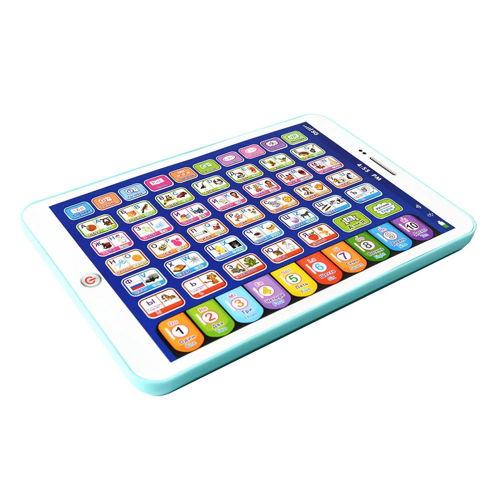 Russian Toddler Educational Learning Tablet 4-6 Years Old Interactive Study Toy