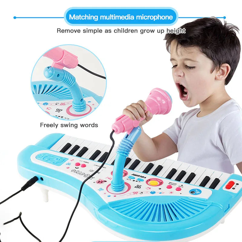 CowLost | product_id-37-key-kids-electronic-piano-keyboard-with-microphone-educational-toy-gift |21