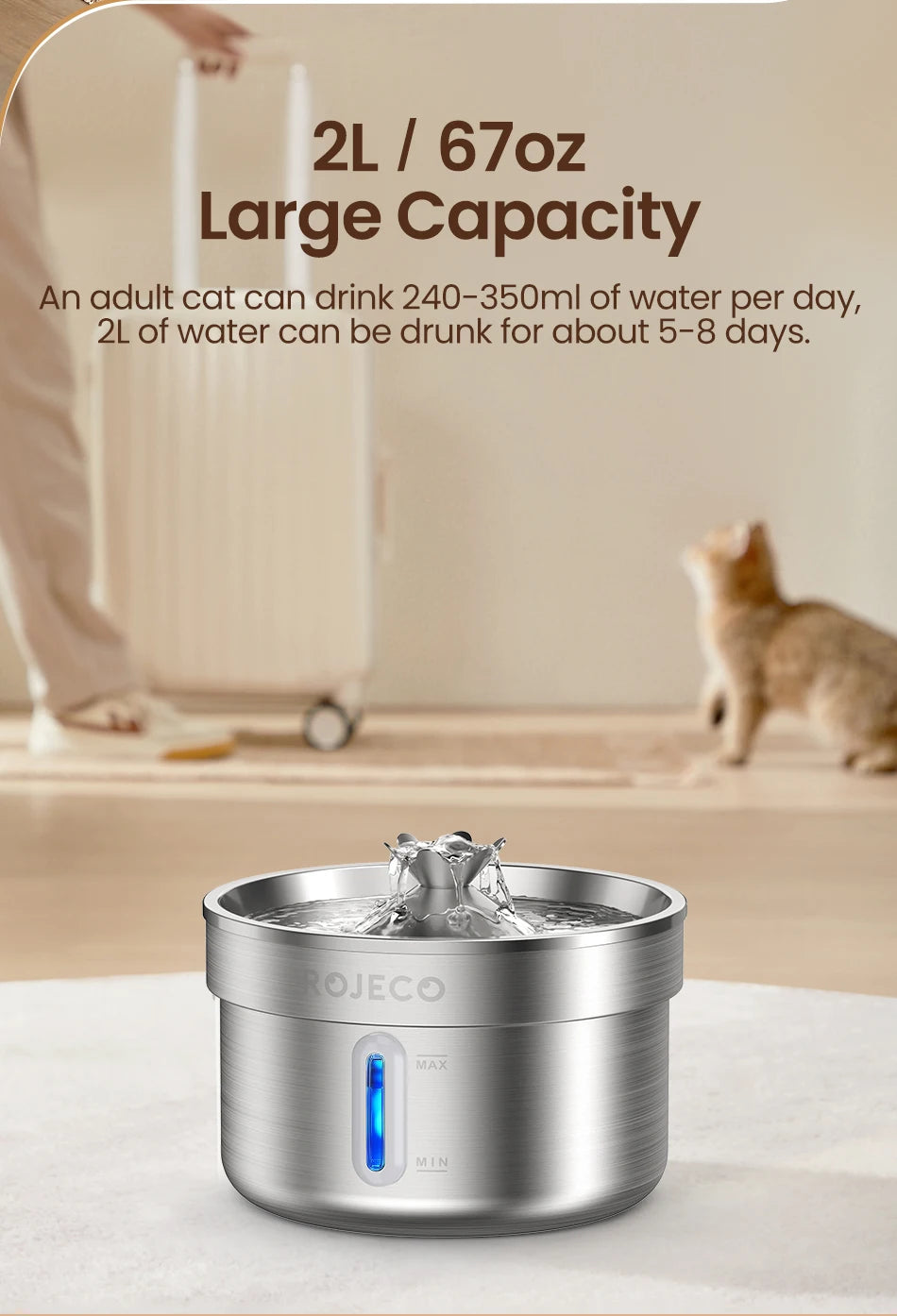 CowLost | dog-diaper-pads-liners-rojeco-stainless-steel-automatic-pet-drinking-fountain |19