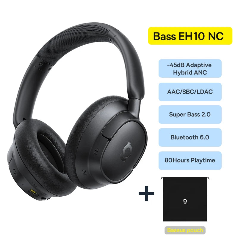 CowLost | baseus-bowie-h1s-wireless-headphones-bluetooth-5-4-noise-canceling-46db |45