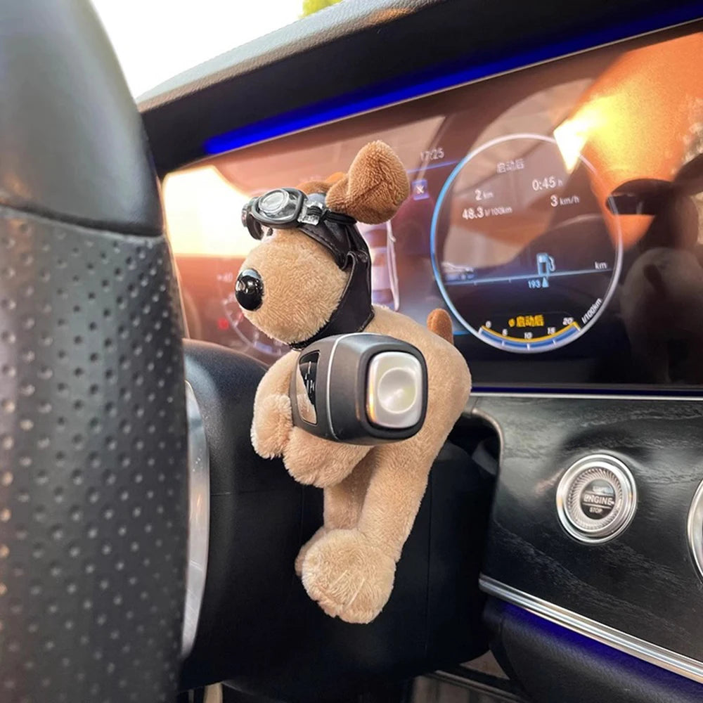 CowLost | product_id-plush-puppy-car-wiper-turn-signal-switch-decoration-cute-dog-clutch-doll-interior-accessory |11