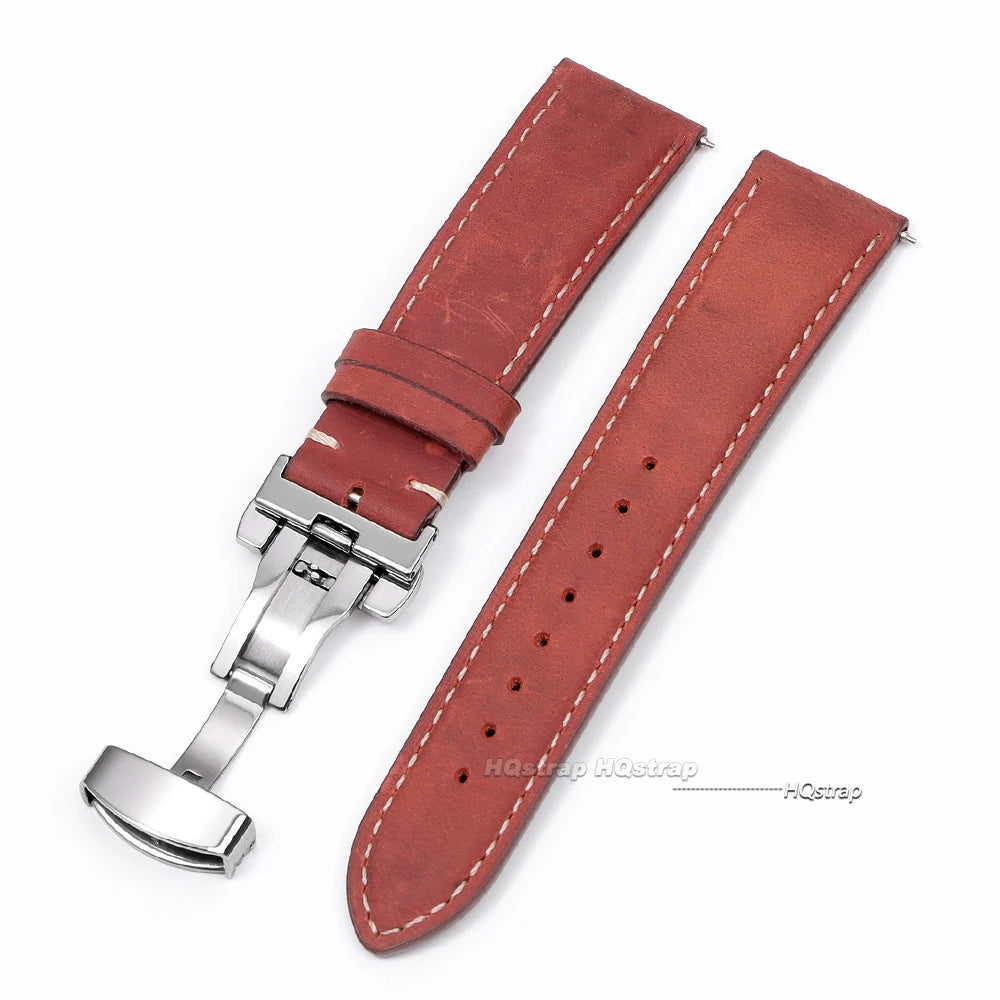 CowLost | product_id-vintage-leather-quick-release-watch-band-for-seiko-16-24mm-with-butterfly-buckle |16