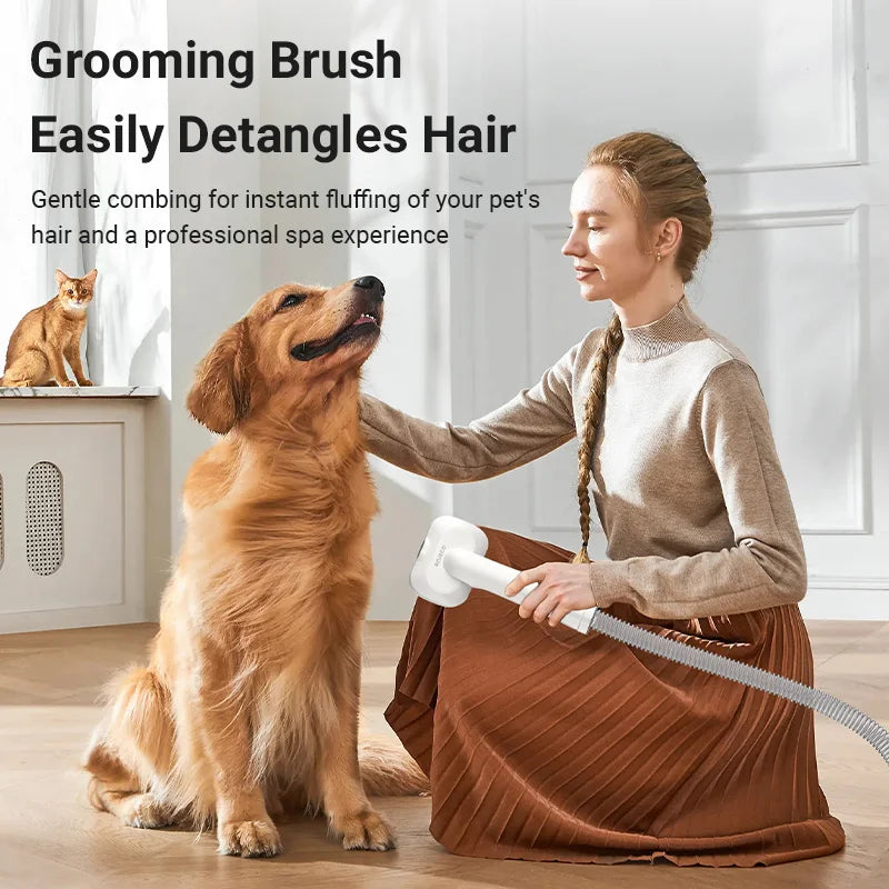 CowLost | pet-beds-rojeco-5-in-1-pet-grooming-vacuum-kit-for-cat-dog-hair |5