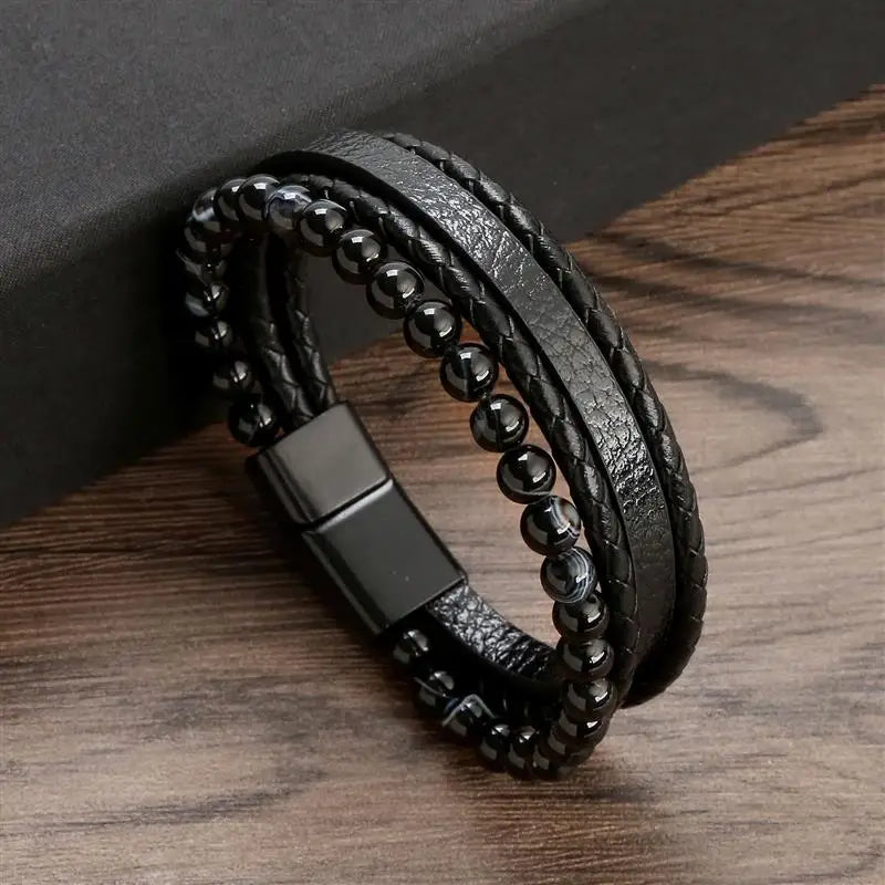 CowLost | badge-pass-holders-jiayiqi-stainless-steel-and-leather-bangle-bracelet-for-men |52
