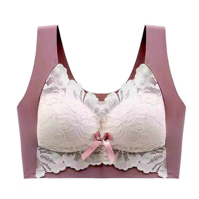CowLost | product_id-plus-size-wireless-lace-seamless-full-cup-bra-for-women |2