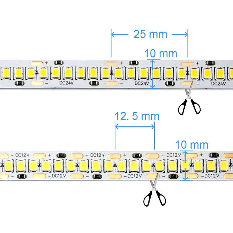 CowLost | 240leds-m-led-strip-2835-dc12v-24v-home-light-strip-5m |3