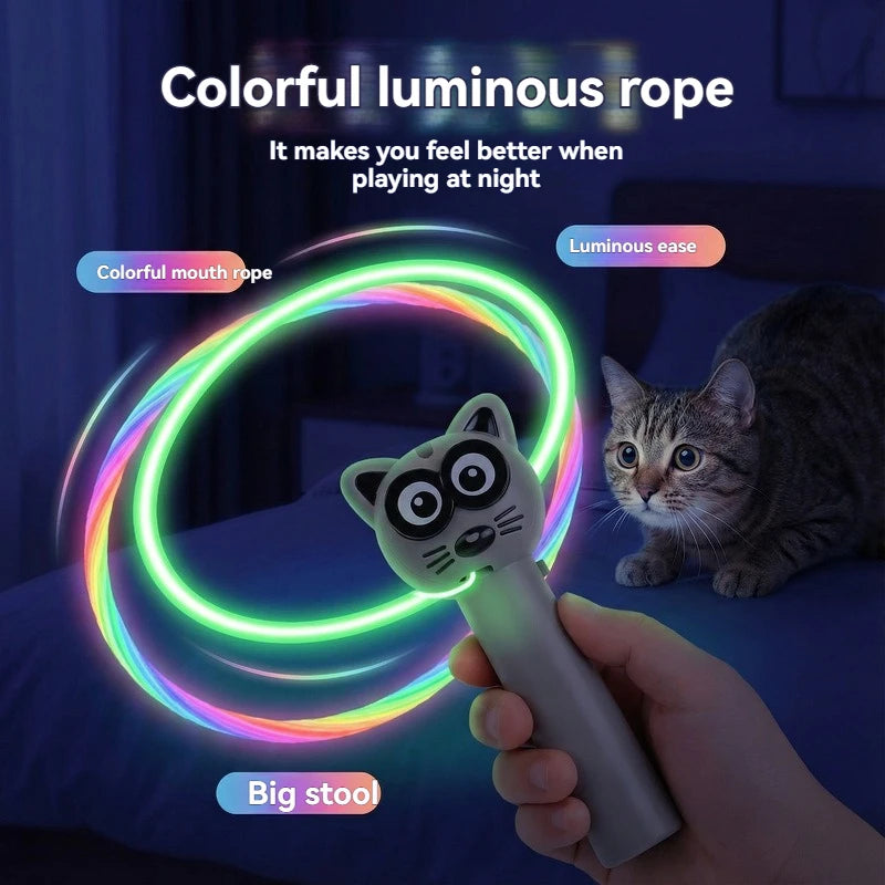CowLost | product_id-handheld-adjustable-speed-luminous-zipstring-loop-fidget-toy-cat-teaser-launcher |1