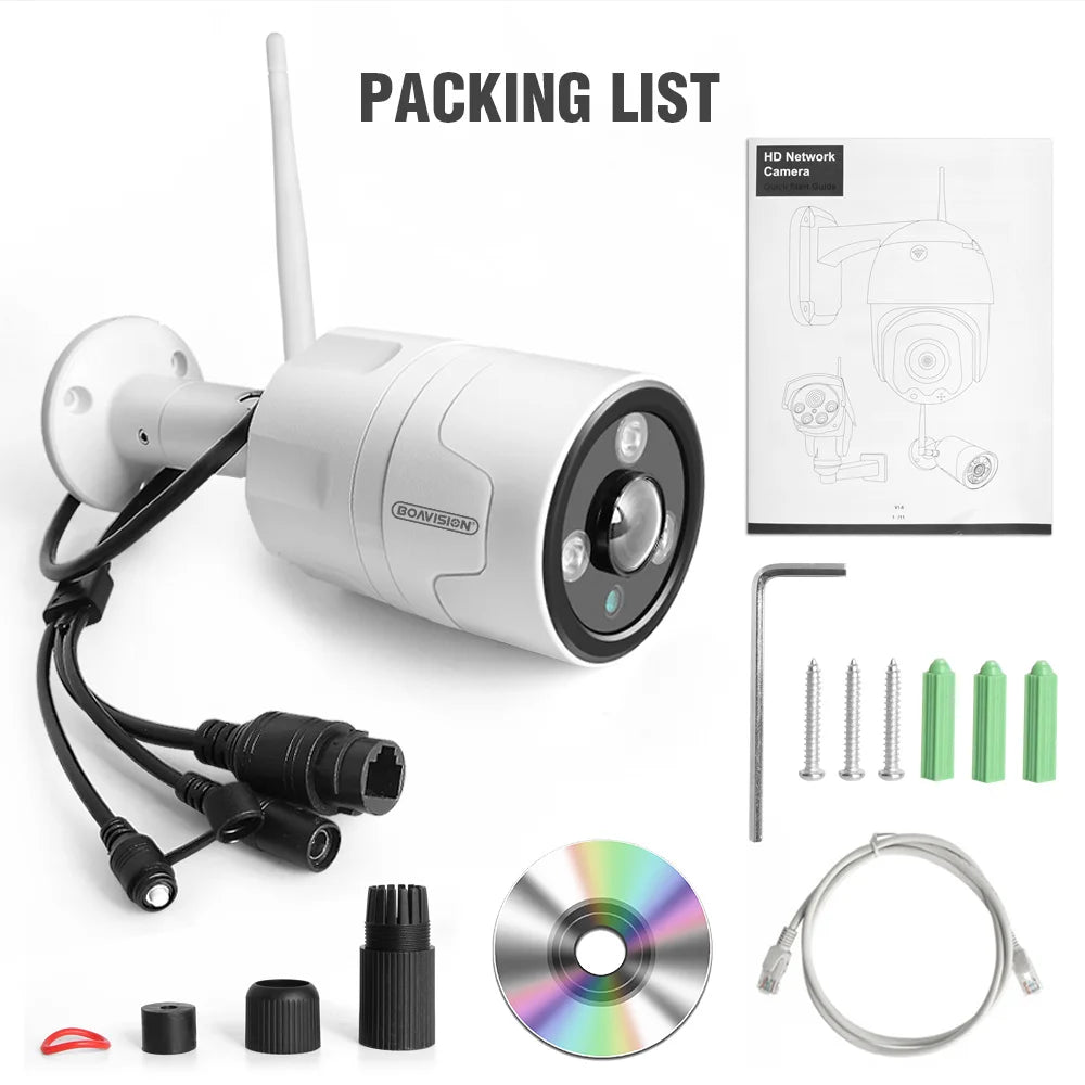 CowLost | hd-2mp-5mp-8mp-bullet-ip-camera-wifi-wireless-security-cctv-camera-fisheye-lens-180-degrees-view-ir-20m-outdoor-p2p-app-camhipro |13
