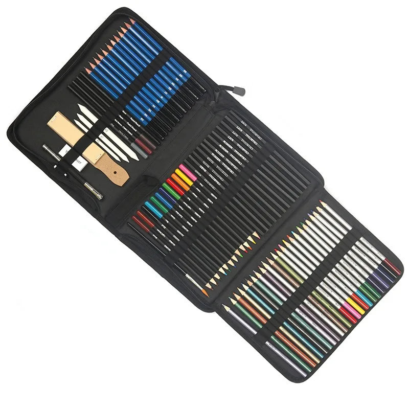 CowLost | product_id-kalour-108pcs-professional-sketching-pencil-set-with-charcoal-sticks-blending-tools-erasers |19