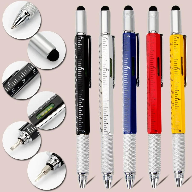 CowLost | product_id-6-in-1-multifunction-tool-pen-with-ruler-level-touchscreen-stylus-phillips-screwdriver-and-ballpoint-pen |1
