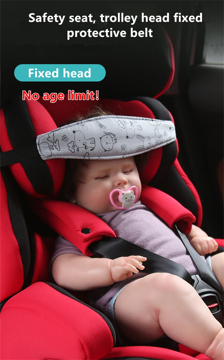 CowLost | baby-car-seat-head-support-children-fastening-belt-adjustable |2