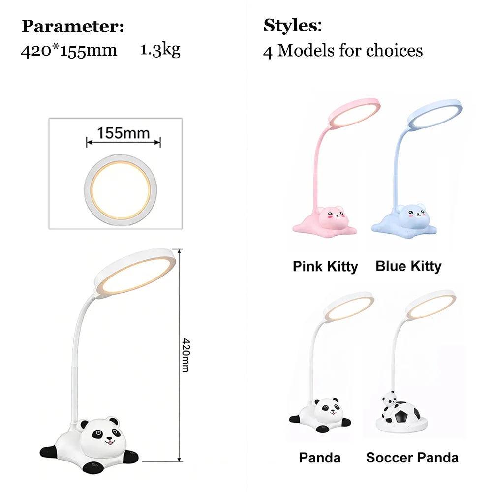 CowLost | cute-night-light-flexible-table-lamp-book-foldable-creative-cute-reading-study-cartoon-tabls-eye-protecting-desk |5